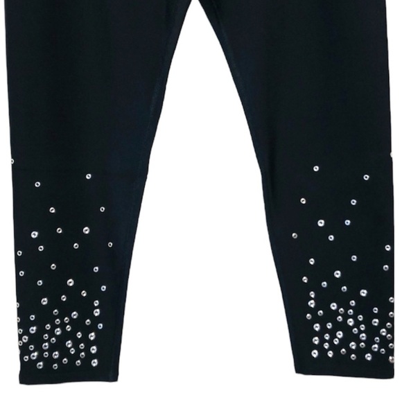 NWT SOUL BY SOULCYCLE Black Scatter Grommet Tight Leggings size XXXL - Picture 6 of 11